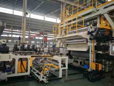 供應蘇州金緯PVC同質(zhì)透心地板革生產(chǎn)線與紙板復合生產(chǎn)線